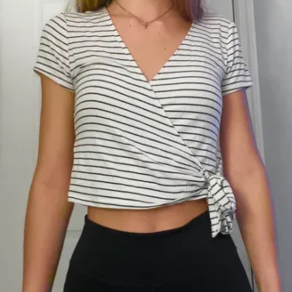 Wild Fable XXL White and Black Crop Top - Picture 5 of 5